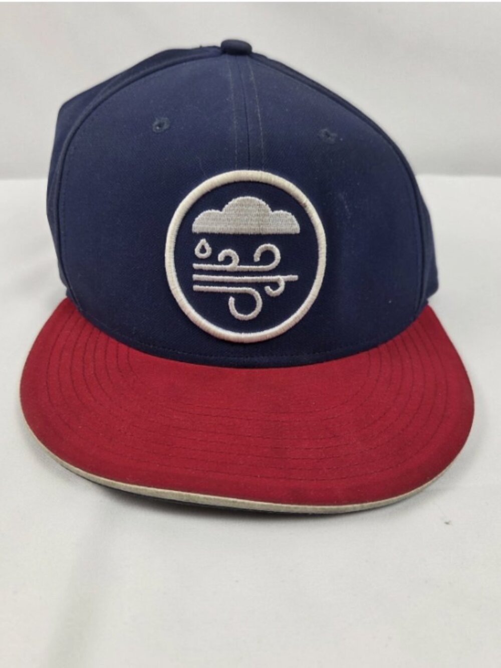 Nike Golf Hat Cap Snap Back One Size Navy Red Weather Icon Embroidered Men's